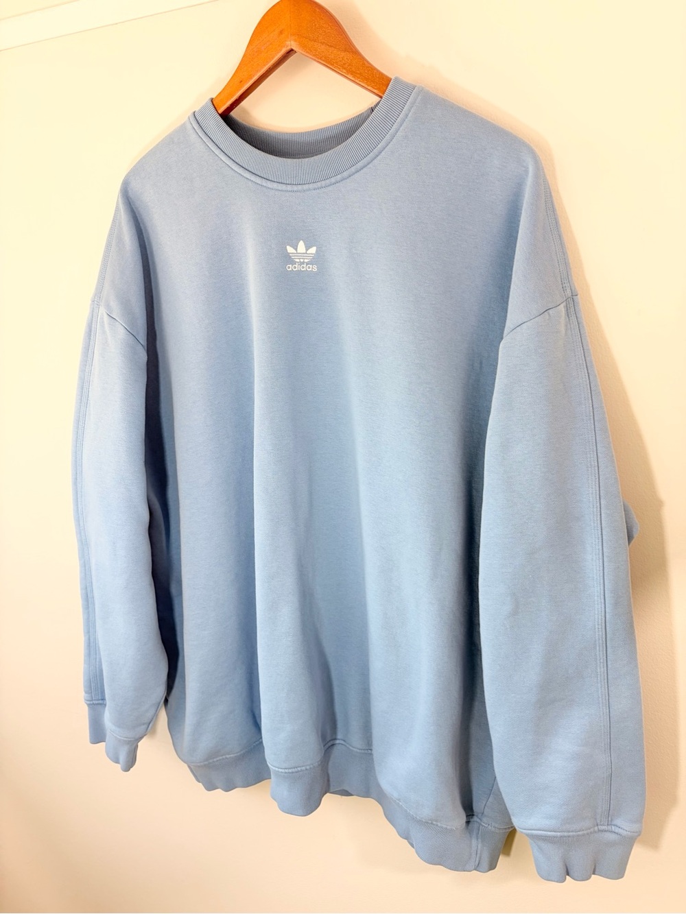 Adidas light blue oversized sweatshirt - Picture 2 of 3